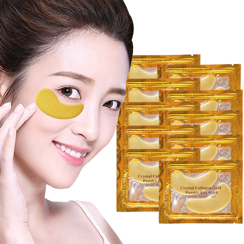 Sheet Mask Collagen - 5/10/20/30 Pairs Crystal Gold Eye Patches