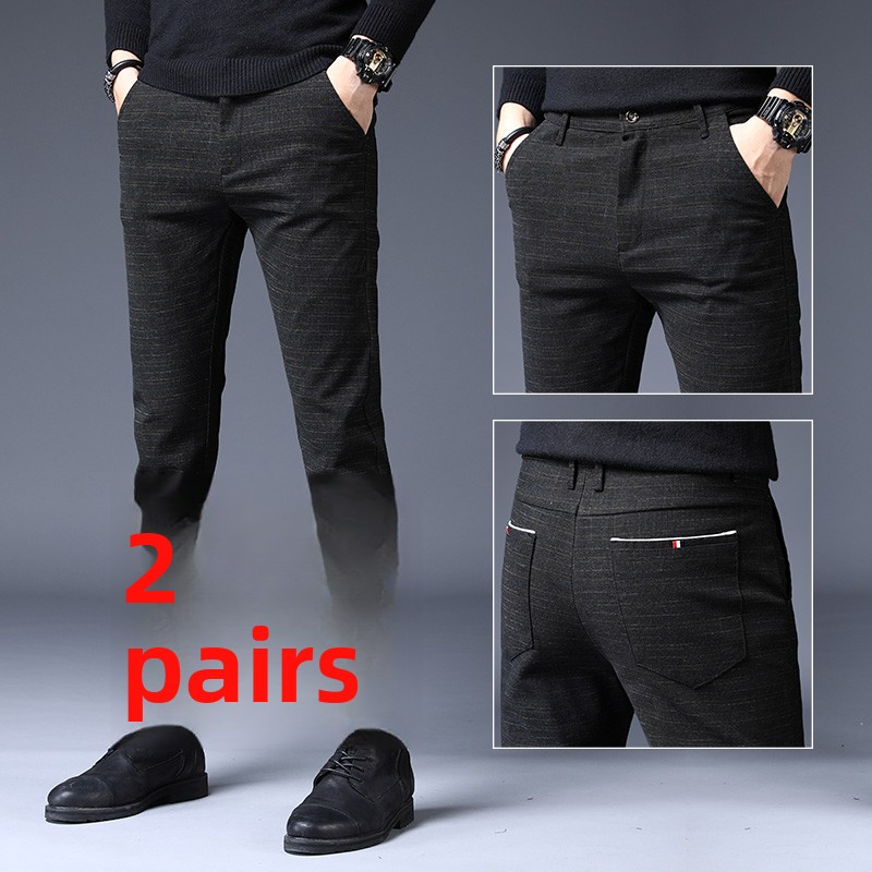 Spring Elastic Men's Casual Pa - огляд і ціна Korean Men Lifestyle