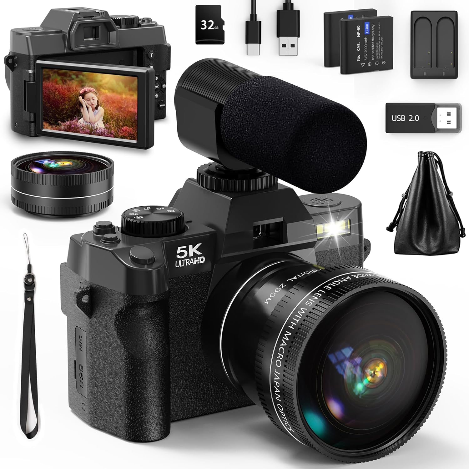 NBD 5K&48MP Digital Camera wit - огляд і ціна Korean Lifestyle Video