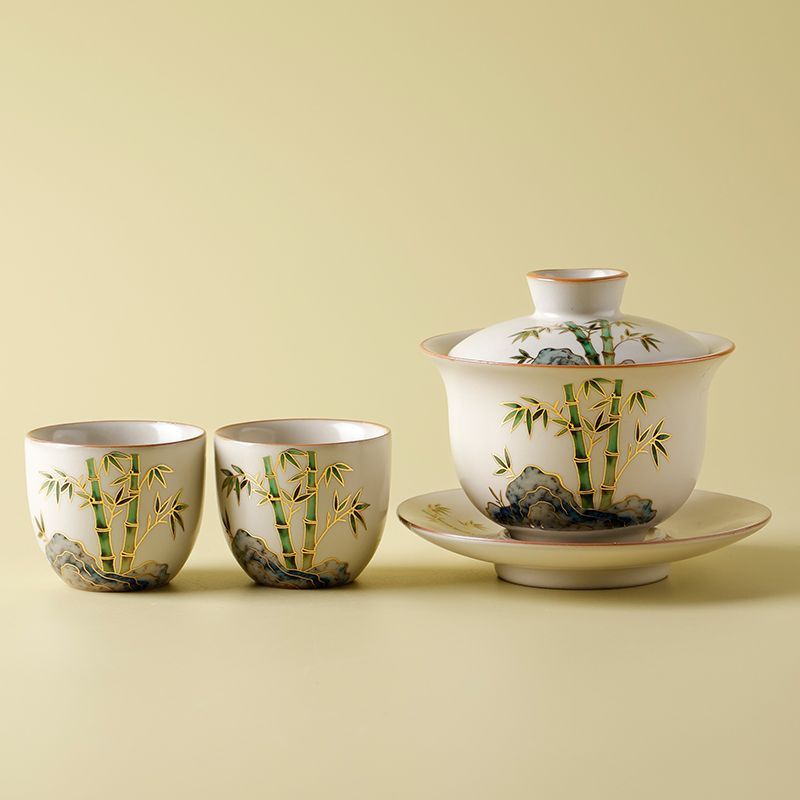 Gaiwan Tea Set 1 Gaiwan, 2 Cup - огляд і ціна Korean Tea Set