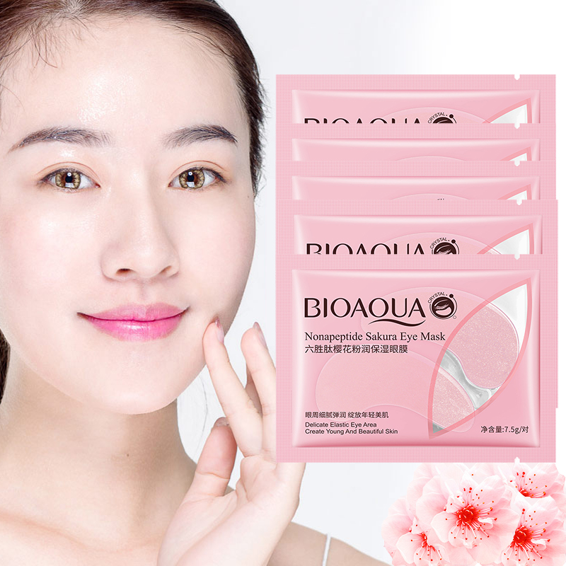 10Pcs=5Pairs Nonapeptide Sakur - огляд і ціна Sheet Mask Collagen