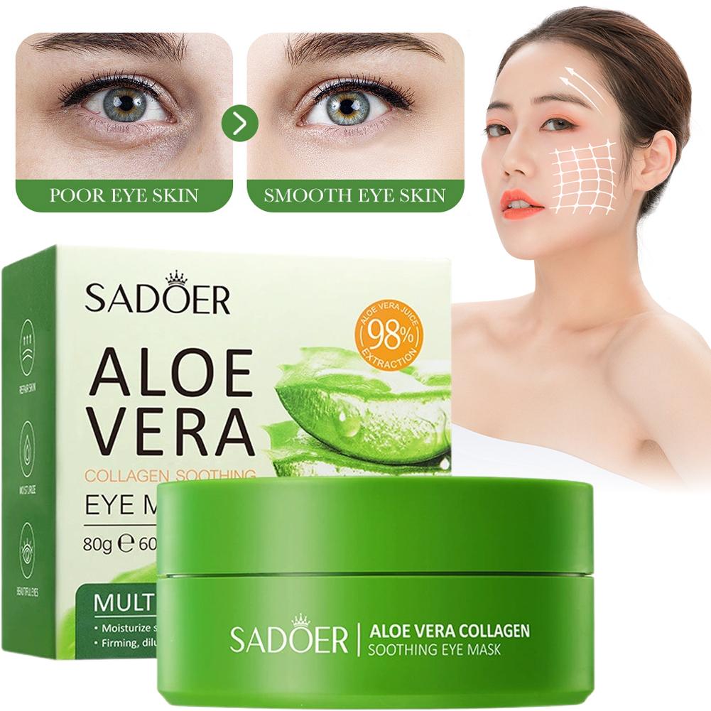 60pcs Aloe Vera Collagen Under - огляд і ціна Sheet Mask Collagen