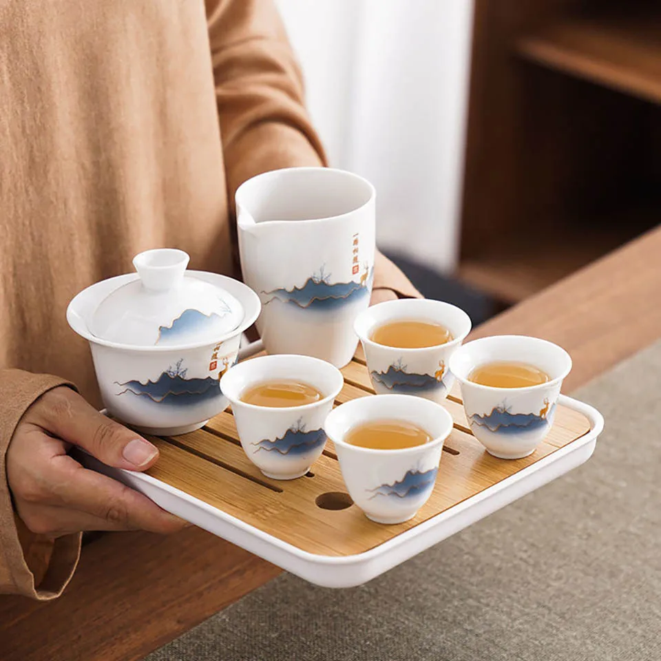 Ceramic Chinese Kung Fu Tea Se - огляд і ціна Korean Tea Set