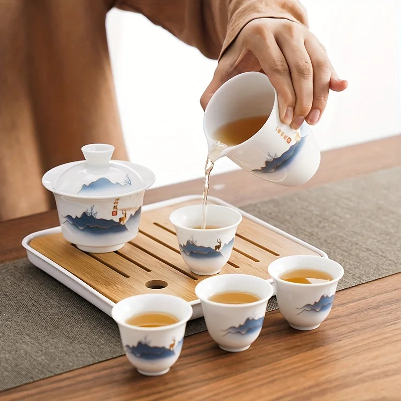 Ceramic Chinese Kung Fu Tea Se - огляд і ціна Korean Tea Set