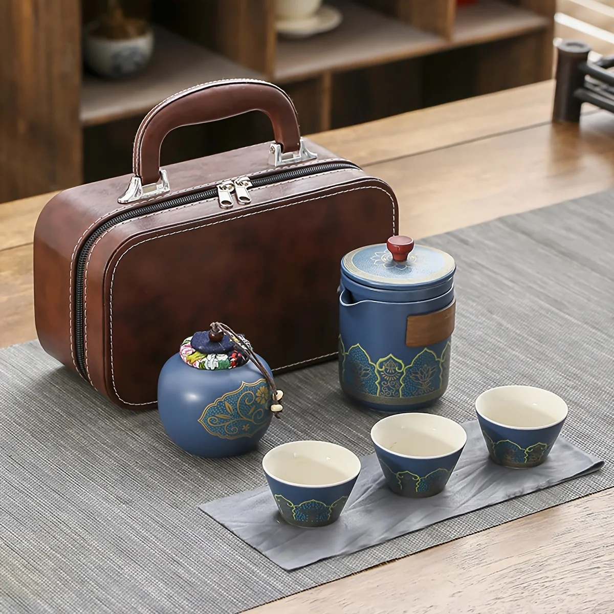 1 Set Travel Tea Set Portable  - огляд і ціна Korean Tea Set
