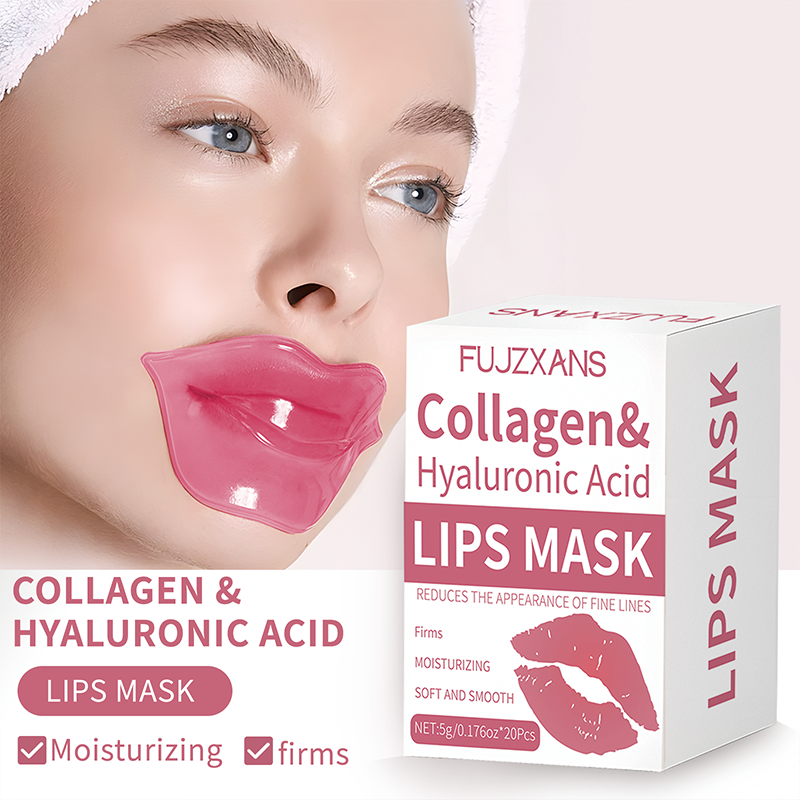 20Pcs/Box Pink Lips Masks Shee - огляд і ціна Sheet Mask Collagen
