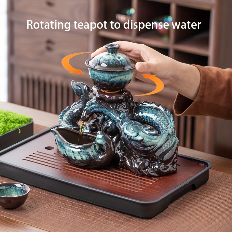 Coiling Dragon Ceramic Teapot  - огляд і ціна Korean Tea Set