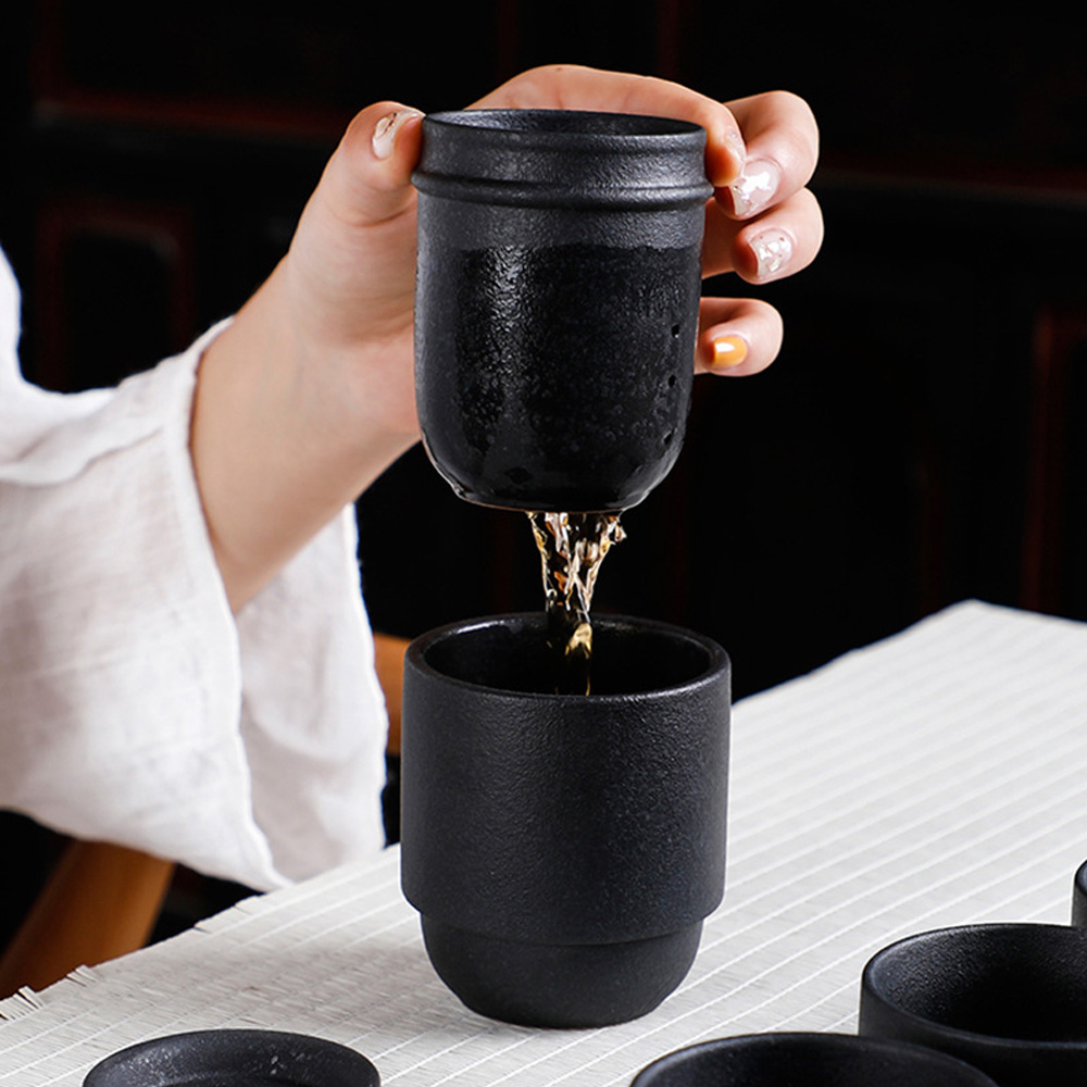 HMLOVE Black Ceramic Teawear 1 - огляд і ціна Korean Tea Set