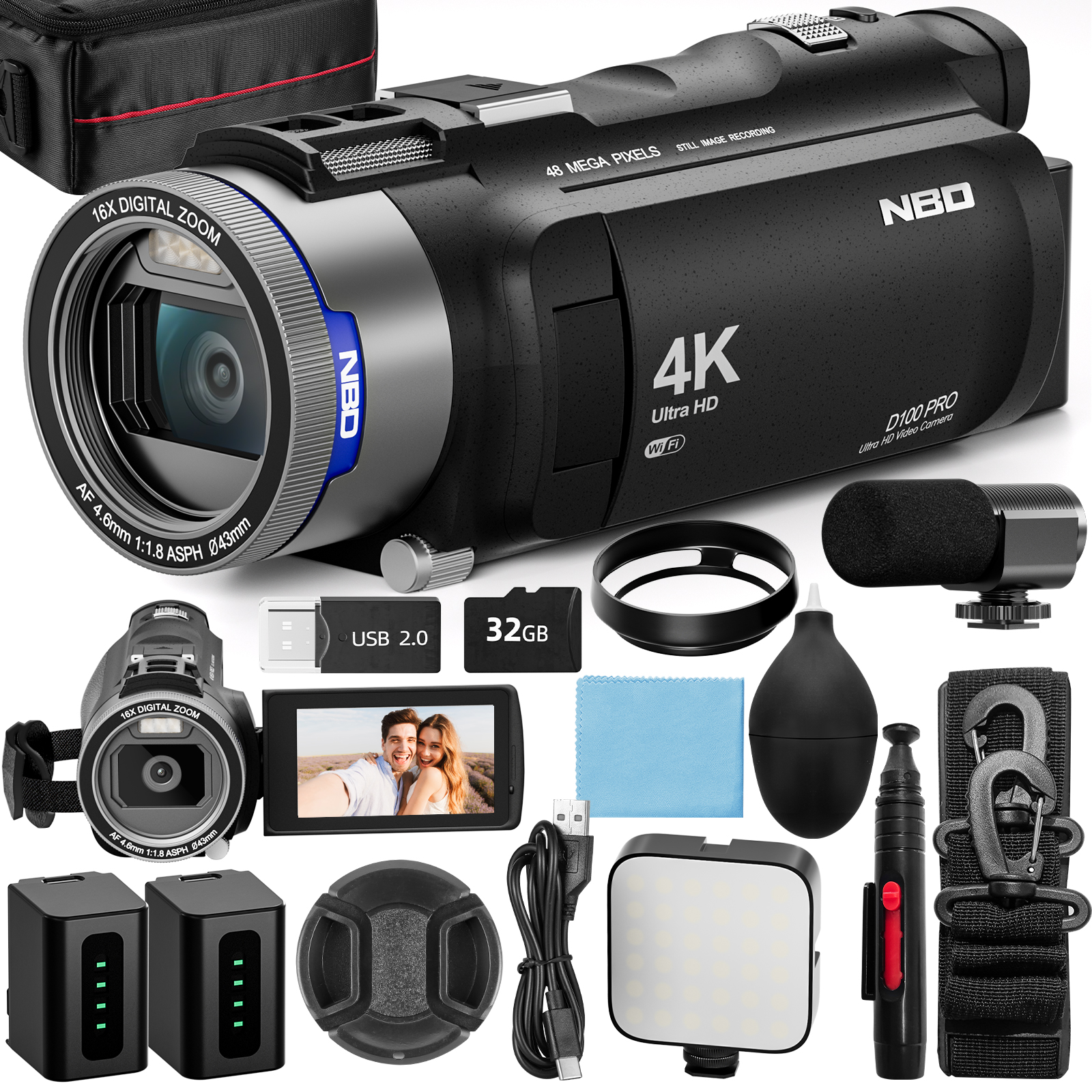 NBD 4K HD&48MP Camcorder Video - огляд і ціна Korean Lifestyle & Kids Boutique