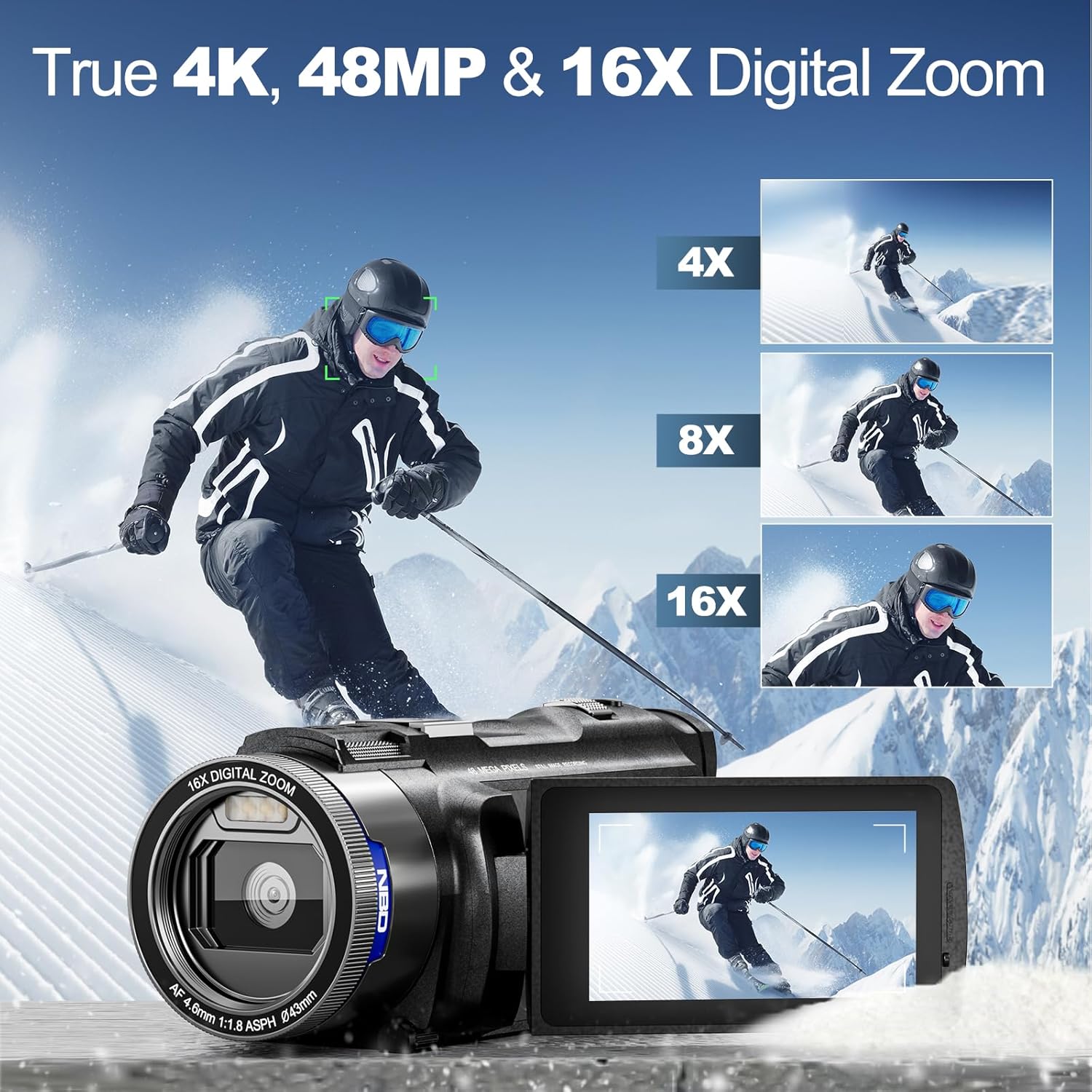 NBD 4K HD&48MP Camcorder Video - огляд і ціна Korean Lifestyle & Kids Boutique